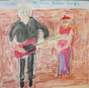 Million Dollar Bash: self-portrait with Johnny Harper.